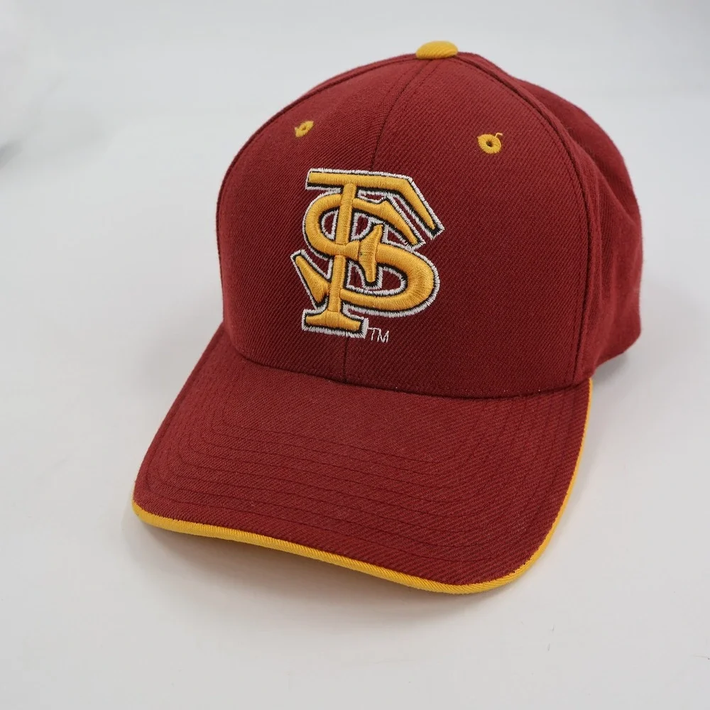 Team Spirit FSU Seminoles Hat Unisex OSFM Garnet Gold Embroidered Baseball Cap